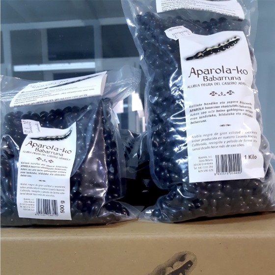 Alubia negra Áparola. 500 gr.